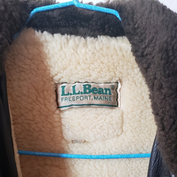 LLbean flying tiger leather bomber jacket - Picture 4 of 4